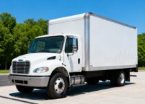 Commercial,Freight,Transportation,Photography,,Modern,White,Straight,Box,Truck,Used Commercial,Freight,Transportation,Photography,,Modern,White,Straight,Box,Truck,Used