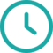 clock teal icon