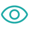 eye teal icon