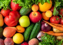 Fresh,Harvested,Organic,Fruits,And,Vegetables,From,The,Market.,Healthy Fresh,Harvested,Organic,Fruits,And,Vegetables,From,The,Market.,Healthy