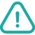 oversize teal icon