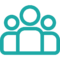 people teal icon