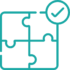 puzzle teal icon