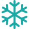 snowflake teal icon